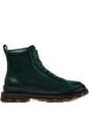 Camper Brutus+ Chunky Sole Boots In Green