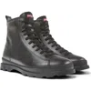 Camper Brutus Combat Boot In Black Speckled