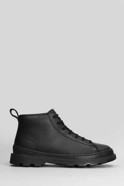 Camper Brutus Combat Boots In Black