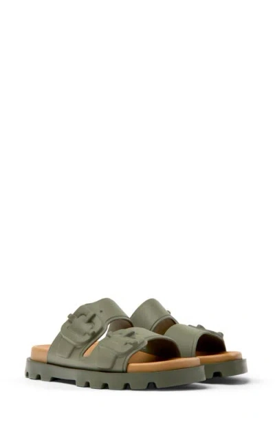 Camper Brutus Faux Buckle Slide Sandal