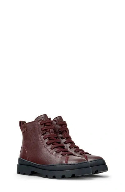 Camper Brutus High Top Sneaker In Burgundy