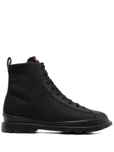 Camper Brutus Lace-up Boots In Black