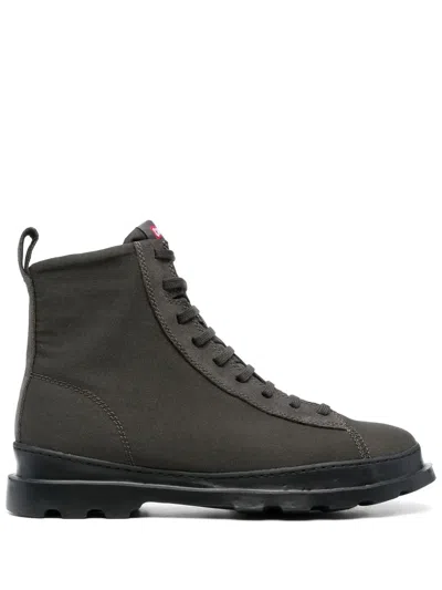 Camper Brutus Lace-up Boots In Grey