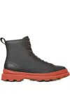 Camper Brutus Lace-up Boots In Multi