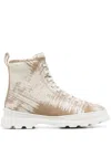 Camper Brutus Lace-up Boots In Neutrals
