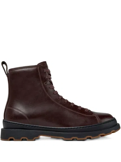 CAMPER BRUTUS+ LACE-UP LEATHER BOOTS