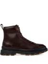 Camper Brutus Lace-up Leather Combat Boots In Brown
