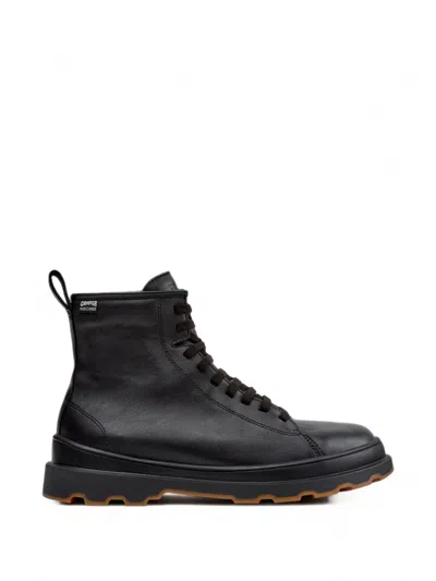 Camper Brutus Lace-up Ankle Boots In Black