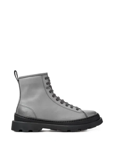 Camper Brutus+ Lace-up Ankle Boots In Gray