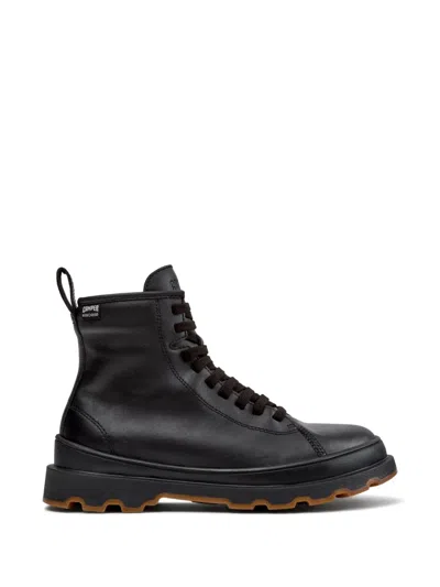 Camper Brutus Lace-up Ankle Boots In Black