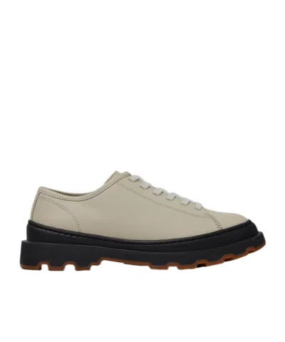 Camper Brutus Lace-up Leather Sneakers In Gray