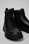 Camper Brutus+ Leather Ankle Boot In Black, Men's At Urban Outfitters