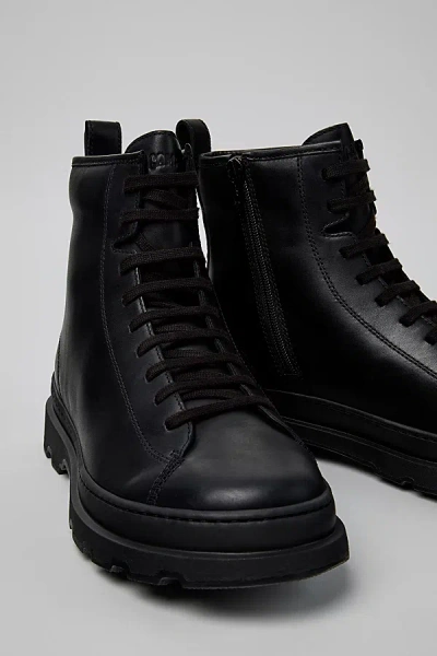 Camper Brutus+ Leather Ankle Boot In Black, Men's At Urban Outfitters