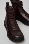 Camper Brutus Boot In Burgundy