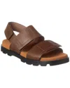 Camper Brutus Leather Sandals In Brown