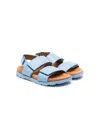 Camper Brutus Leather Sandals In Blue