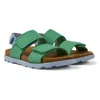 Camper Sandals For Boys In Green,blue