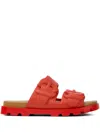 Camper Brutus Slide Sandal In Red