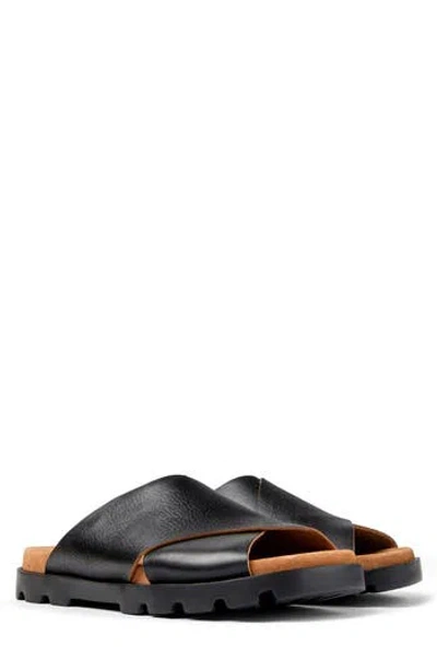 Camper Brutus Slide Sandal In Black