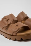 Camper Brutus Slide Sandal In Brown, Women's At Urban Outfitters In Brown