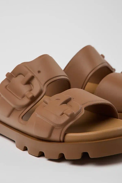 Camper Brutus Slide Sandal In Brown, Women's At Urban Outfitters