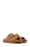 Camper Brutus Slide Sandal In Medium Brown