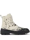Camper Brutus Trek Ankle Boots In White