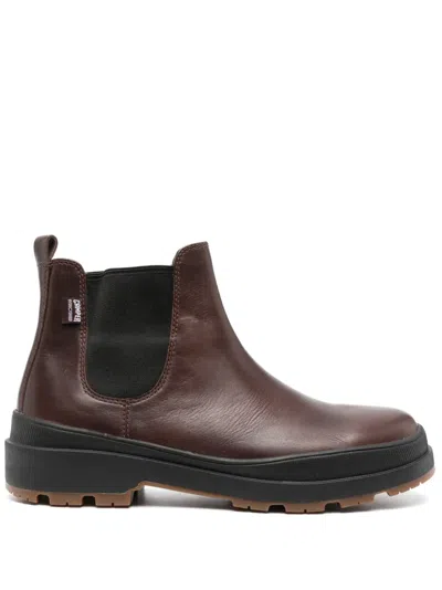 Camper Brutus Trek Leather Boots In Brown