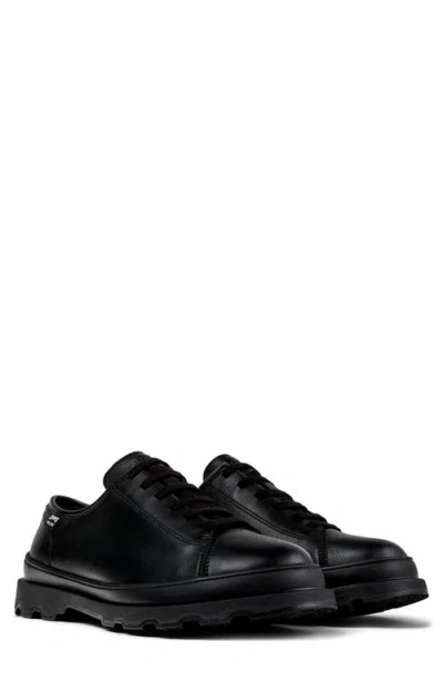 Camper Brutus Waterproof Leather Plain Toe Derby In Black