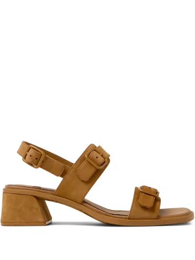 Camper Buckle Strap Sandals Kora In Brown