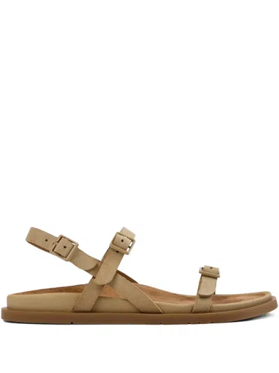 Camper Buckle Strap Sandals In Nude