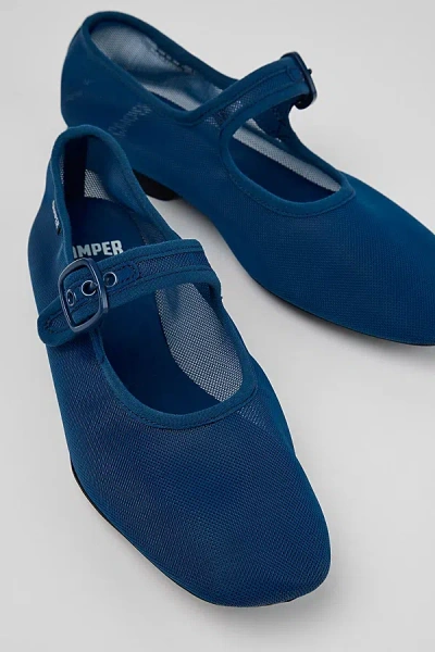 Camper Casi Mesh Mary Jane Flats In Blue, Women's At Urban Outfitters