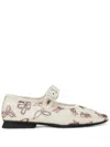 Camper Casi Myra Ballerina Shoes In White