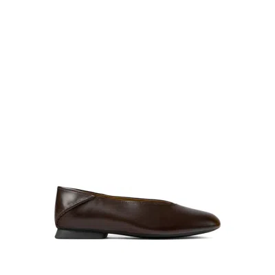 Camper Casi Myra Ballerina Flat In Brown