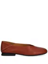 Camper Casi Myra Leather Ballerina Shoes In Red