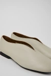 Camper Casi Myra Leather Ballet Flat In Ivory, Women's At Urban Outfitters In White