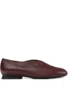 Camper Casi Myra Leather Flat Pumps In Red