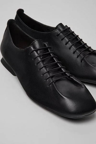 Camper Casi Myra Leather Lace Up Shoe In Black, Women's At Urban Outfitters