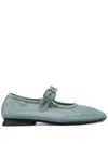 Camper Casi Myra Mesh Ballerina Shoes In Green