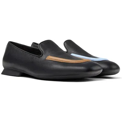 Camper Casi Myra Mismatched Loafers In Nero