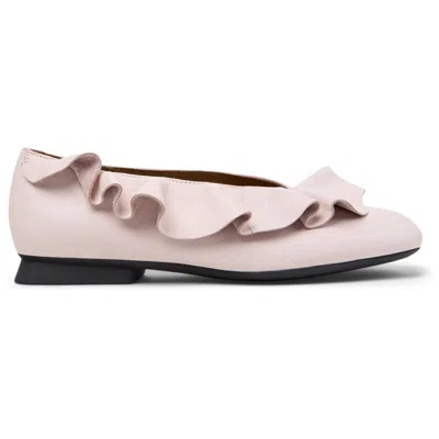 Camper Casi Myra Ruffled Ballerinas In Pink