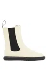 Camper Chelsea Wave Ankle Boots In White