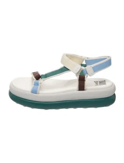 Pre-owned Camper Colorblock Pattern Sandals In Blue