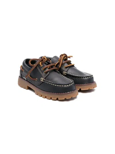 Camper Kids' Compas Lace-up Shoes In Blue
