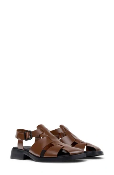 Camper Dana Fisherman Sandal In Brown
