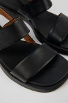 Camper Dana Leather 2-strap Sandal In Black, Women's At Urban Outfitters