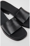 Camper Dana Lightweight Leather Heeled Sandals In Black, Women's At Urban Outfitters