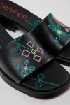 Camper Dana Lightweight Leather Heeled Sandals In Oyster, Women's At Urban Outfitters