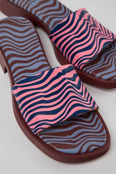 Camper Dana Lightweight Leather Heeled Sandals, Women's At Urban Outfitters In Pink
