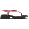 Camper Dana Leather Sandals In Pink